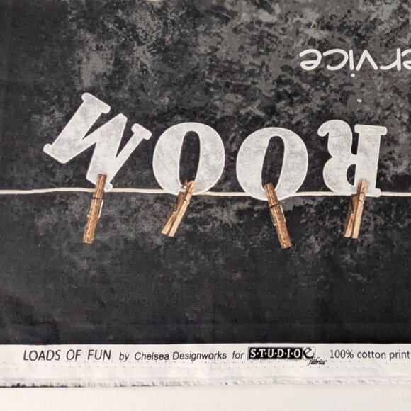 Laundry Room Rules Theme Cotton Fabric Panel by Chelsea Designworks - Picture 4 of 4